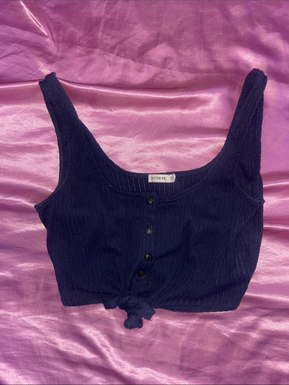 Cotton On Navy Blue Crop Top 💙